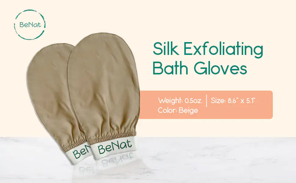 GlowVeil Silk Exfoliating Glove by Lumeya