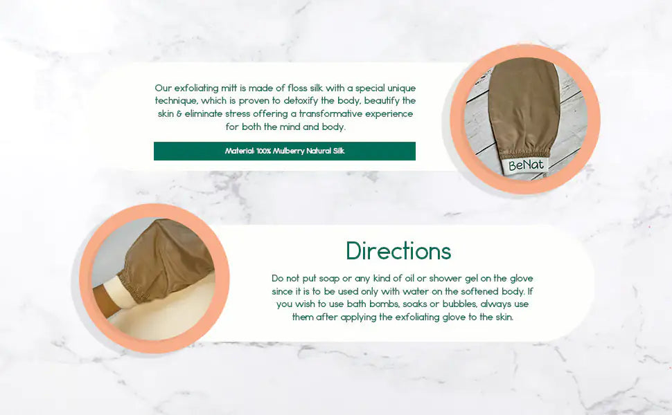 GlowVeil Silk Exfoliating Glove by Lumeya